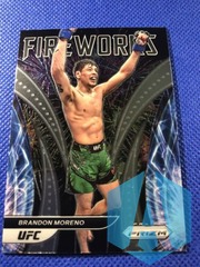 2022 Panini Prizm UFC Brandon Moreno #18 Fireworks